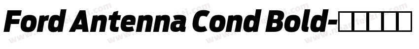 Ford Antenna Cond Bold字体转换